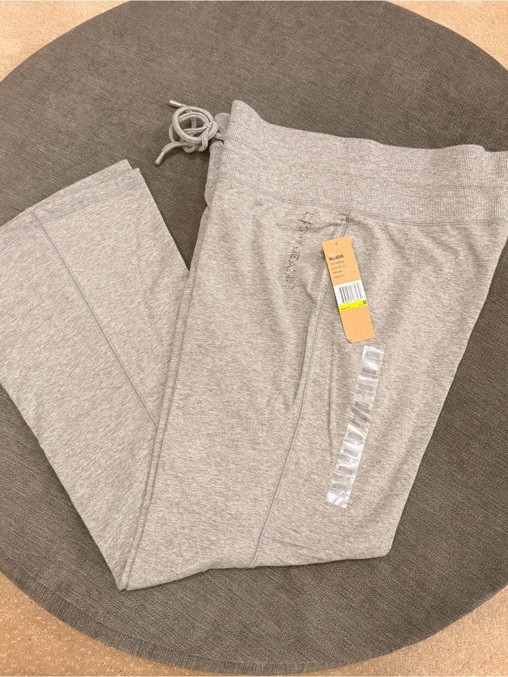 DKNY Light Gray Heather Women's Drawstring Sweatpants